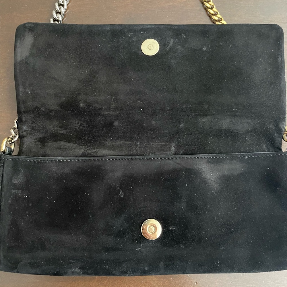 DOLCE & GABBANA EVENING BLACK SUEDE BAG - Picture 10 of 14